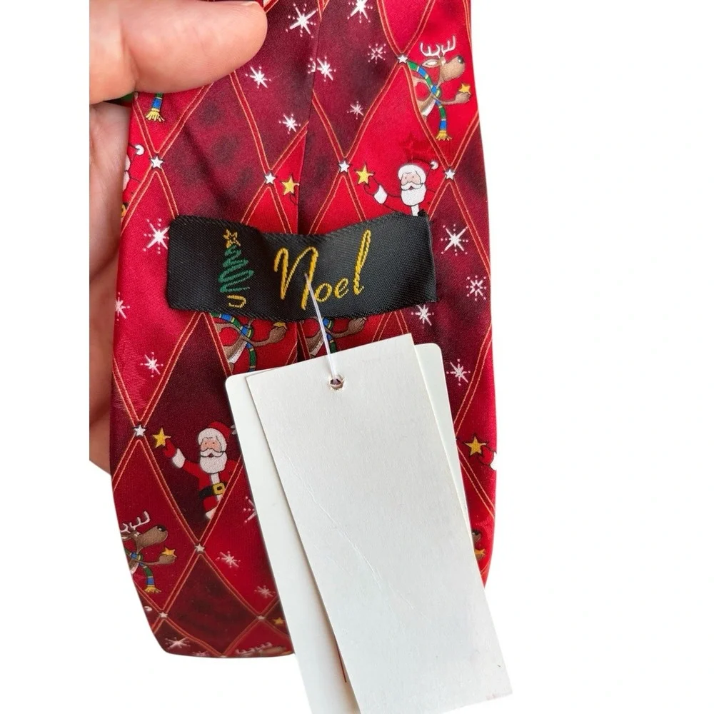 Lot of 5‎ Christmas Novelty Ties Noel Santa Claus Holiday Necktie Bundle Festive